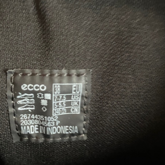 Ecco Black Heeled Knee-High Boots - Picture 6 of 6